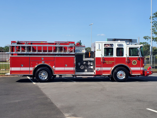 New Pierce Fire Truck - Enforcer Pumper Delivered To Green Township - Fss