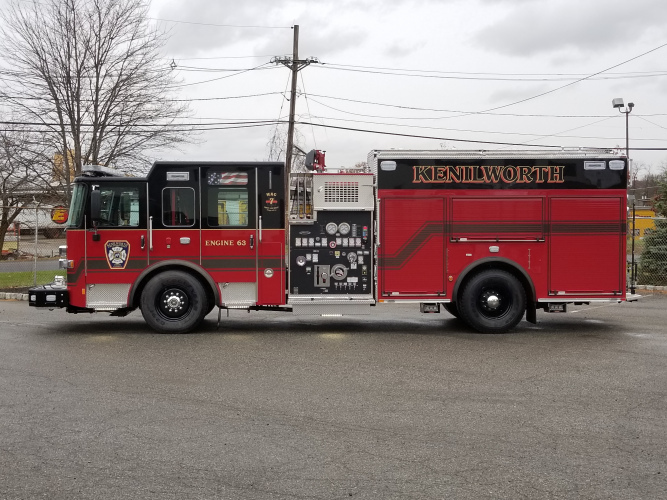 Pierce Fire Truck - Saber Pumper delivered to the Borough of Kenilworth ...