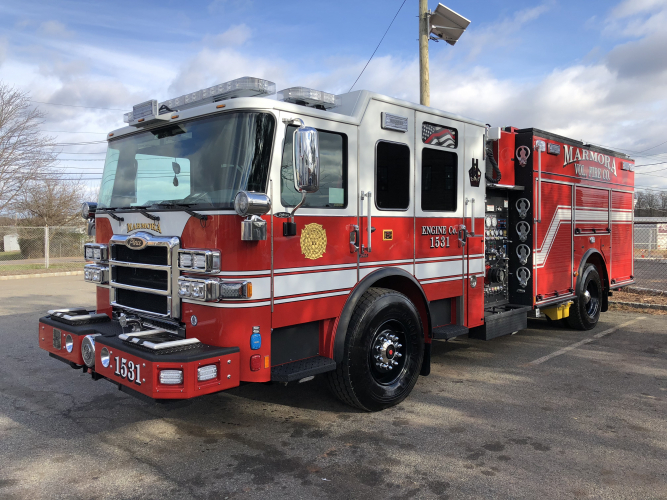 Pierce Fire Truck - Enforcer Pumper delivered to Marmora Vol. Fire ...