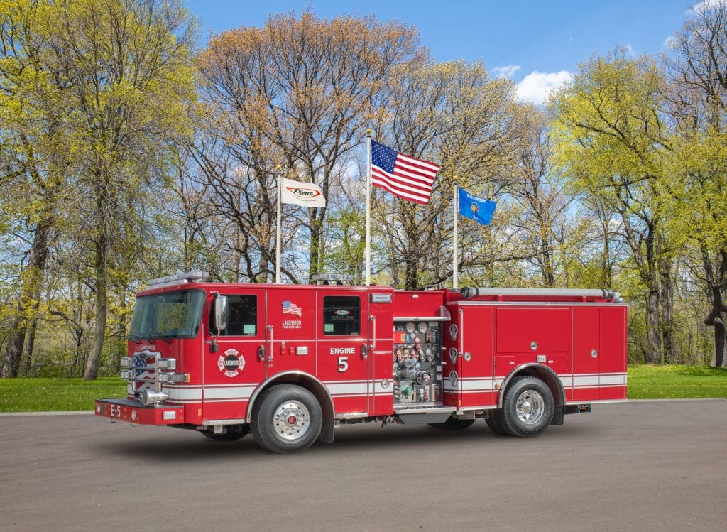 New Pierce Fire Truck - Enforcer Pumper delivered to the Borough of ...