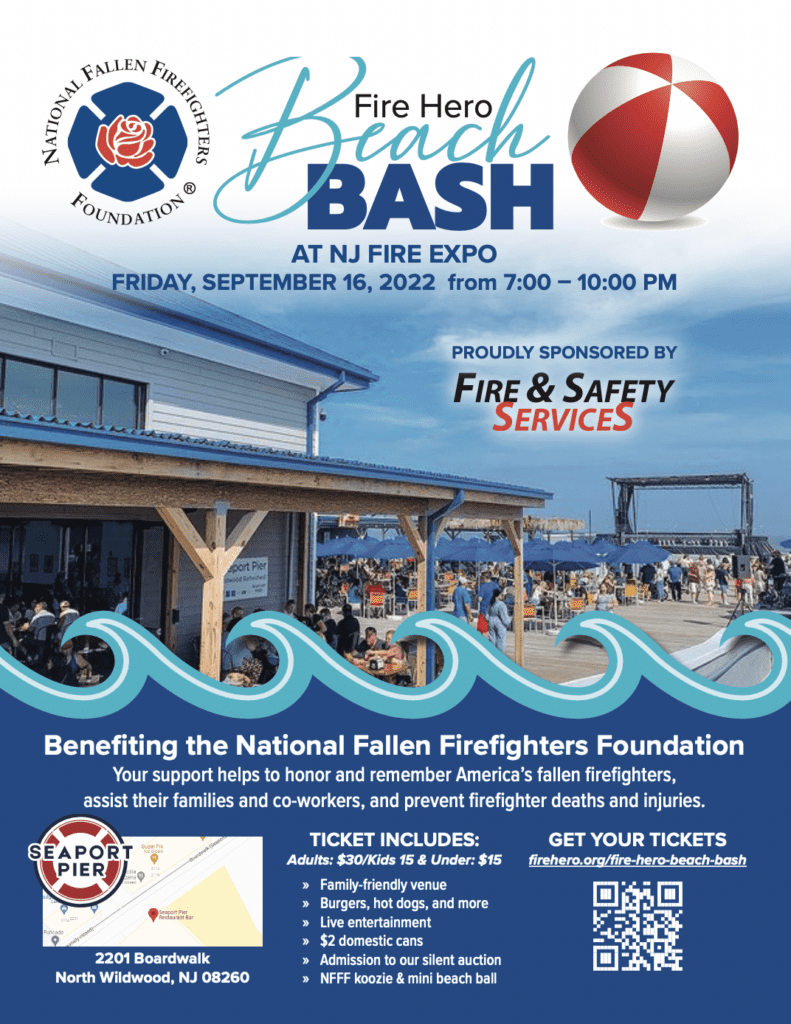 Join us at the 1st Hero Beach Bash, hosed by National Fallen Firefighters Foundation! FSS