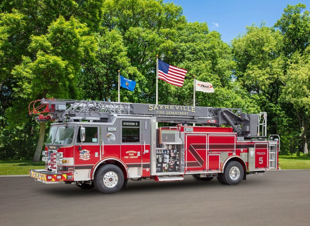 New Pierce Fire Truck - Enforcer 110' Ascendant PUC Aerial Platform ...