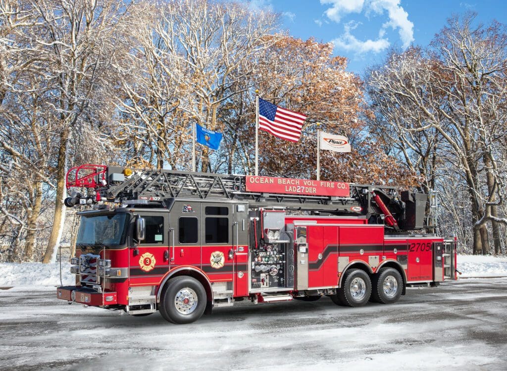 New Pierce Fire Truck Enforcer Ascendant Ladder Delivered To